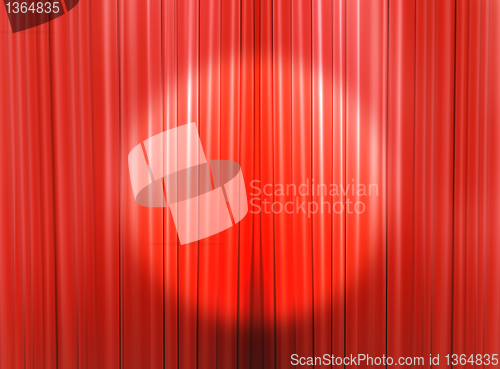 Image of Curtains of a theater stage 