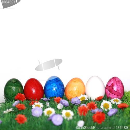 Image of Easter with the Easter eggs 