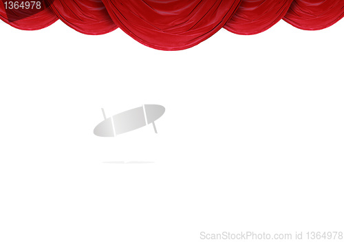 Image of Curtains on white background 