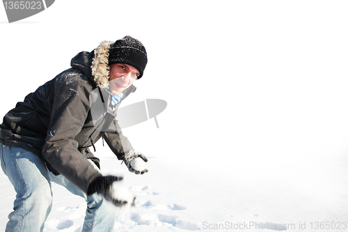 Image of Man in the Snow