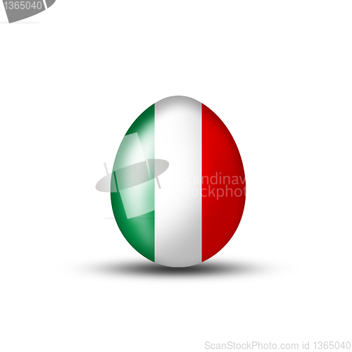 Image of Easter with an Italian flag