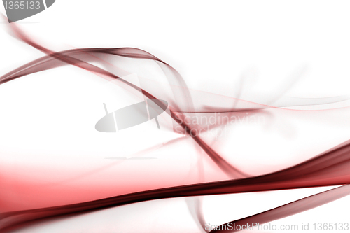 Image of Red smoke in white background