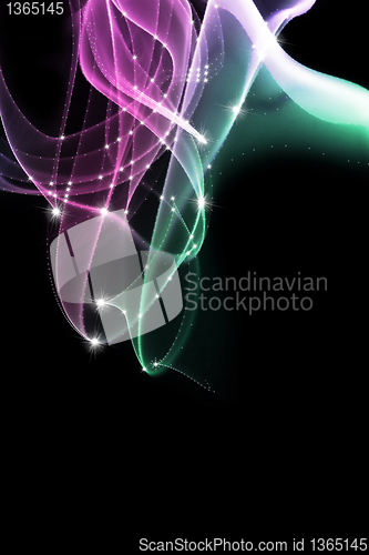 Image of Abstract smoke on black background