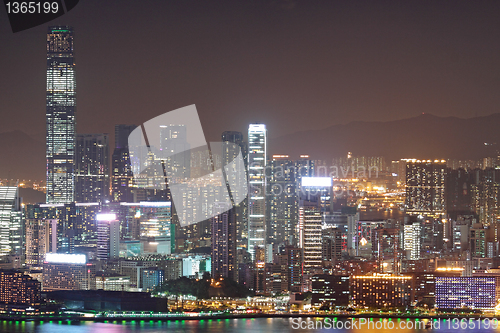 Image of Hong Kong at night 