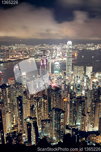 Image of Hong Kong at night 