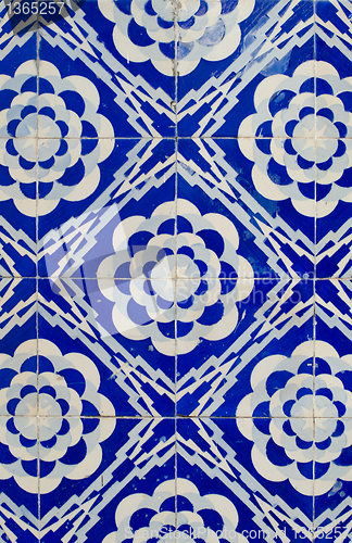 Image of Traditional Portuguese glazed tiles