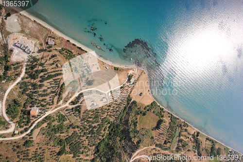 Image of Aerial view on the island of Zakynthos 