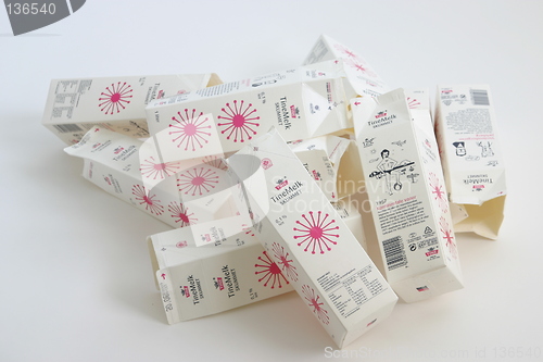 Image of Empty milk cartons