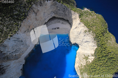 Image of Aerial view on the island of Zakynthos 