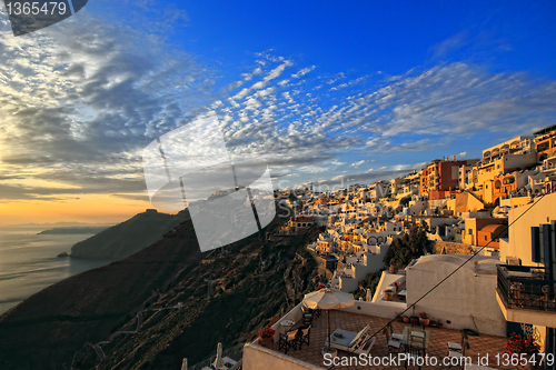 Image of view of Fira town - Santorini 