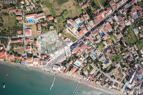 Image of Aerial view on the island of Zakynthos 