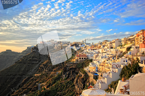 Image of view of Fira town - Santorini 