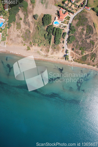 Image of Aerial view on the island of Zakynthos 