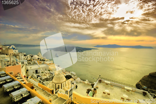 Image of view of Fira town - Santorini 