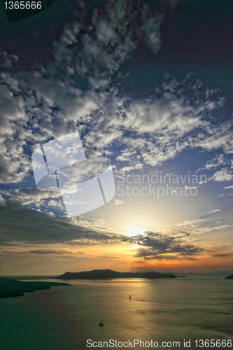 Image of view of Fira town - Santorini 