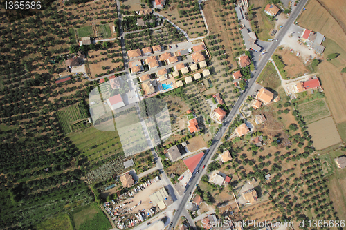 Image of Aerial view on Zakynthos Greece 