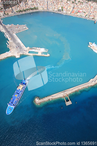 Image of Aerial view on the island of Zakynthos 