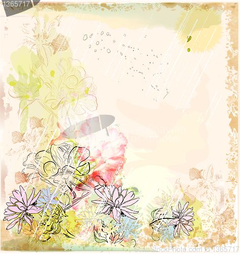 Image of abstract floral background