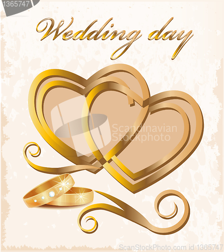 Image of Vintage wedding card.