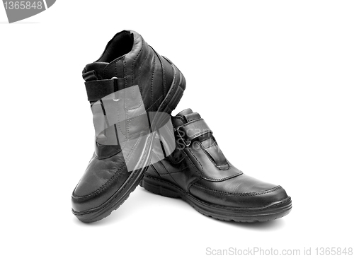 Image of Pair of black man's boots 
