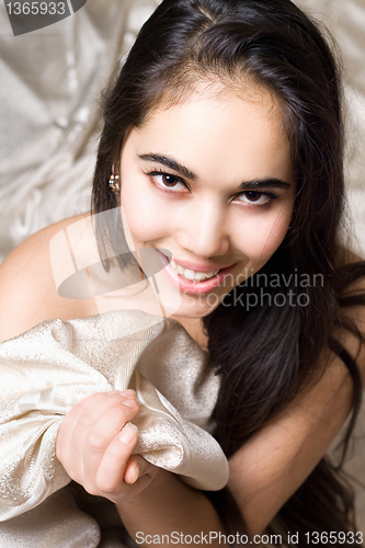 Image of Portrait of a smiling girl