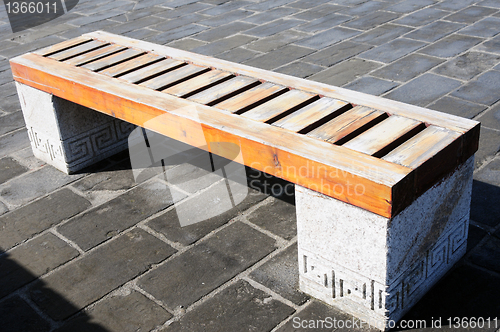 Image of Stool in a park