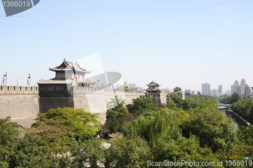 Image of Ancient city wall of Xian, China