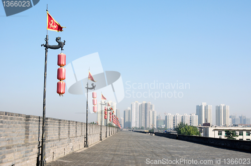 Image of Ancient city wall of Xian, China