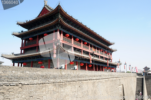 Image of Ancient city wall of Xian, China