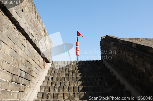 Image of City wall of Xian, China
