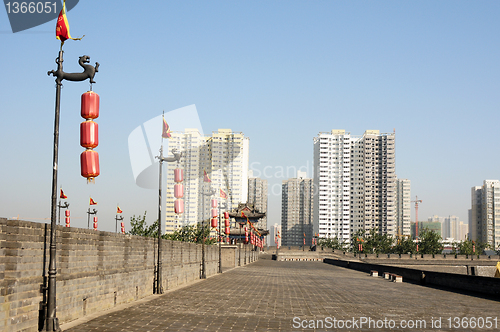 Image of Ancient city wall of Xian, China