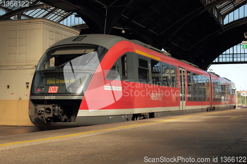 Image of German red train