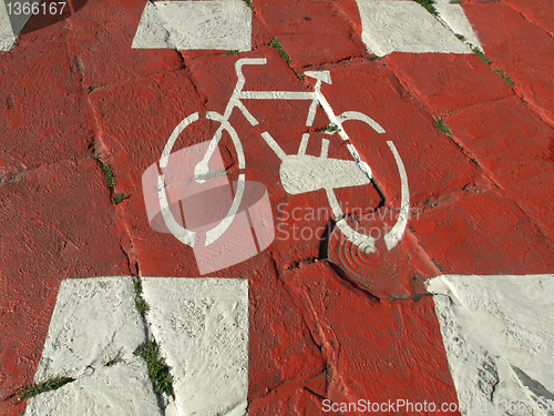 Image of Bike lane sign