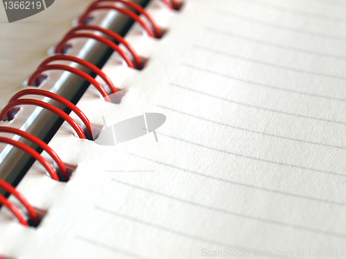 Image of Blank notebook page