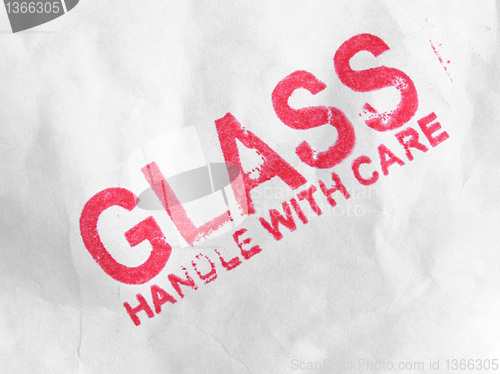 Image of Glass handle with care
