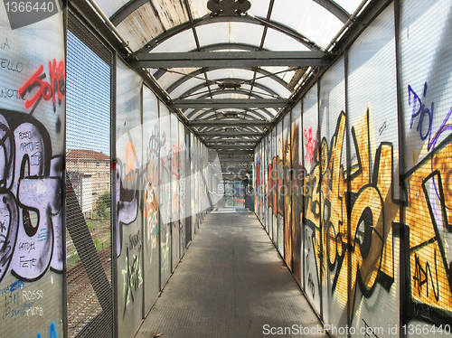 Image of Bridge with graffiti