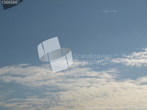 Image of Blue sky with clouds