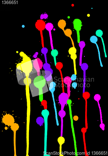 Image of colorful blots