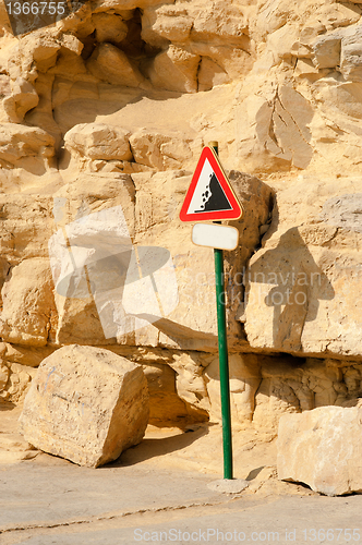 Image of Landslide warning sign