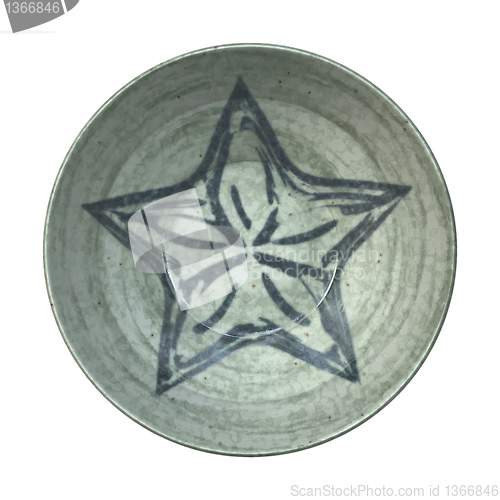 Image of pottery plate star