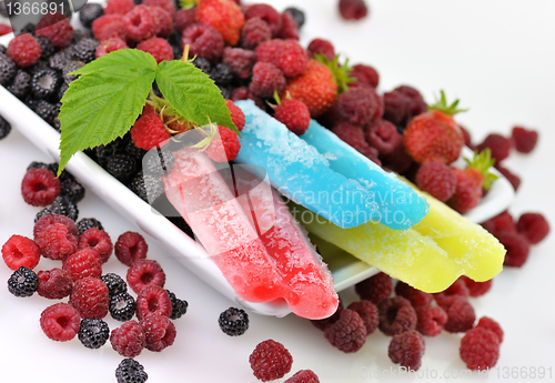 Image of ice cream and berries