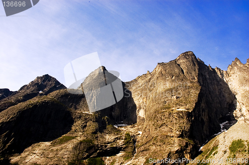 Image of Trollveggen by night