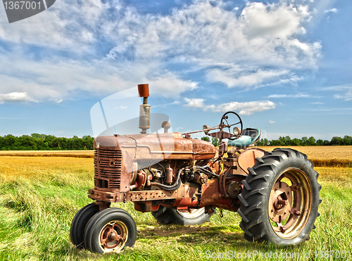 Image of vintage tractor