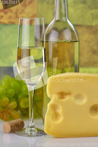 Image of Wine and cheese