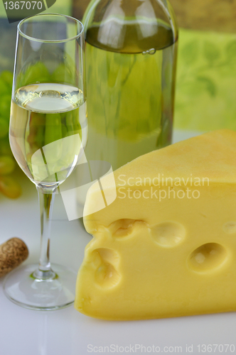 Image of Wine and cheese