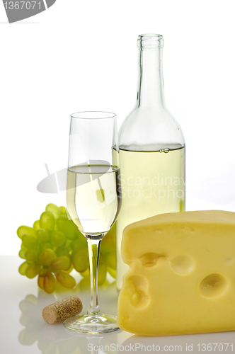 Image of Wine and cheese