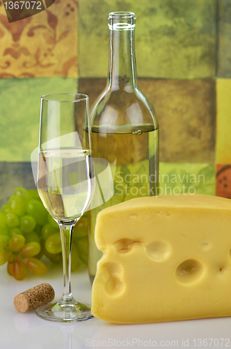 Image of Wine and cheese