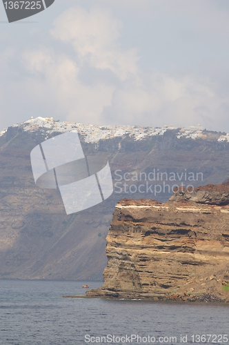 Image of Aegean sea, Santorini island