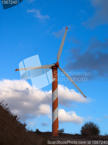 Image of wind turbines in israel