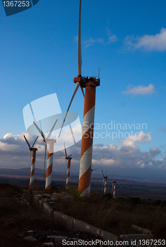 Image of wind turbines in israel